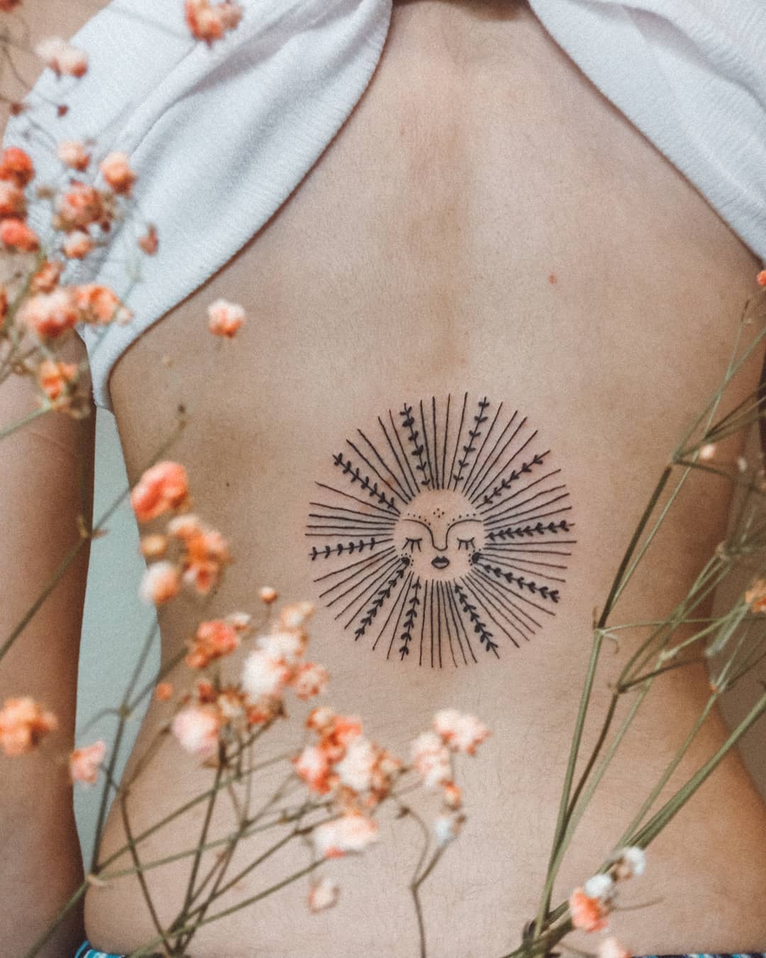 Symbolic Growth Tattoo with Nature Elements