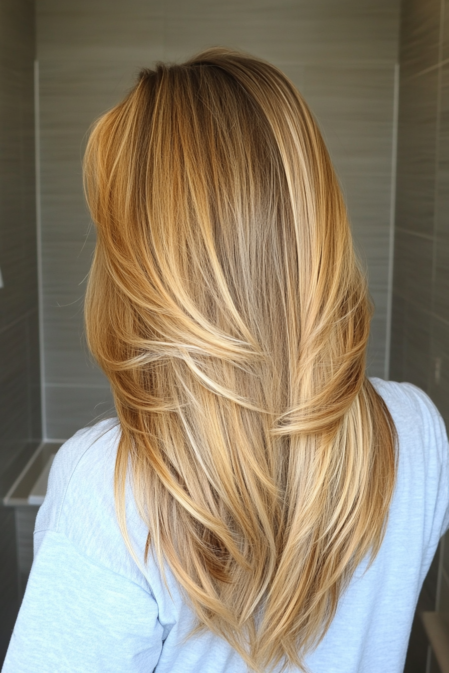 6. Straight Golden Blonde Cut with Light Layers (Straight Hair Haircuts) - Straight Hair Haircuts