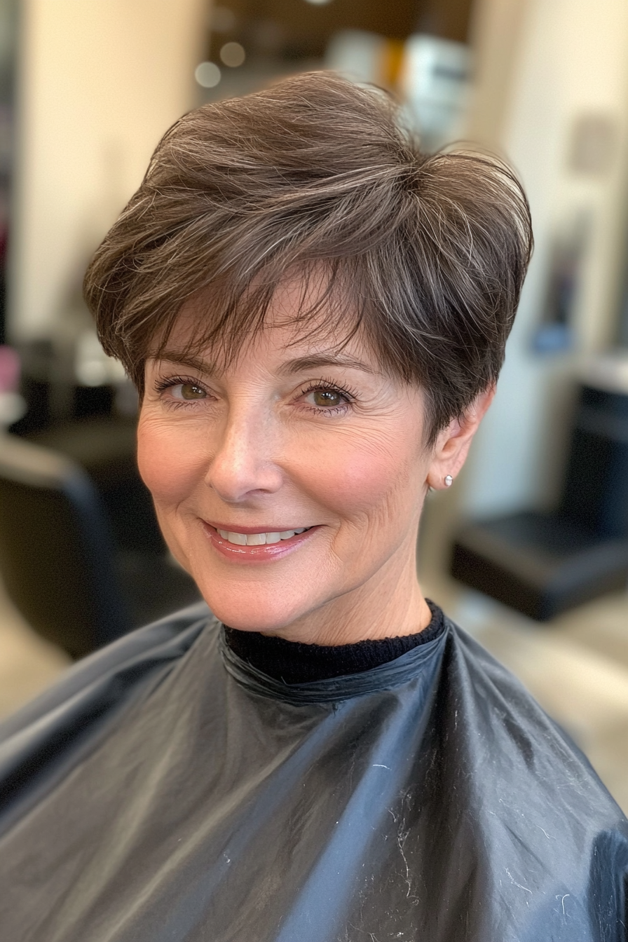 12. Espresso Wispy Pixie (Pixie Haircuts For Women Over 60 With Thin Hair) - Pixie Haircuts For Women Over 60 With Thin Hair