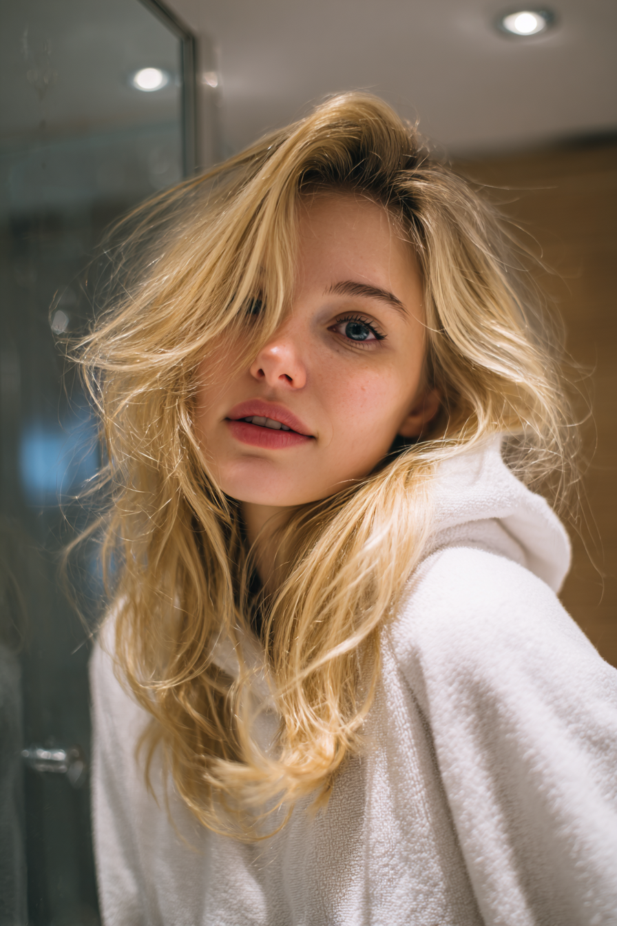 24. Flipped Layers with Golden Blonde (Layered Hairstyles) - Layered Hairstyles